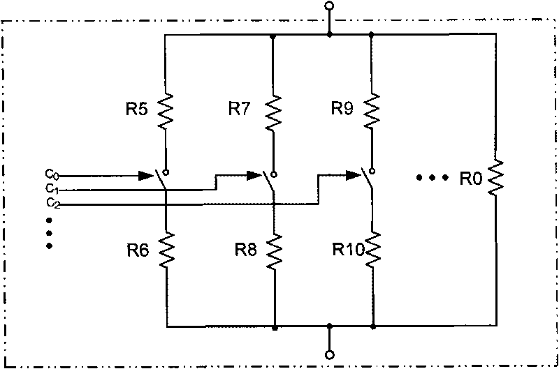 LVDS receiving circuit with adjustable resistor