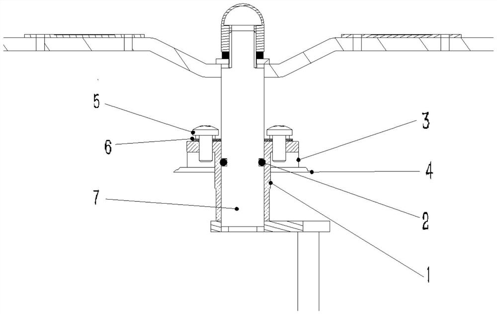 Sealing structure of outdoor pole-mounted vacuum switch device