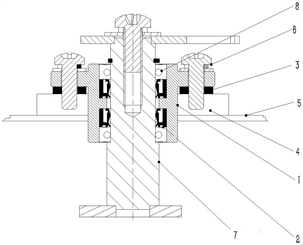 Sealing structure of outdoor pole-mounted vacuum switch device