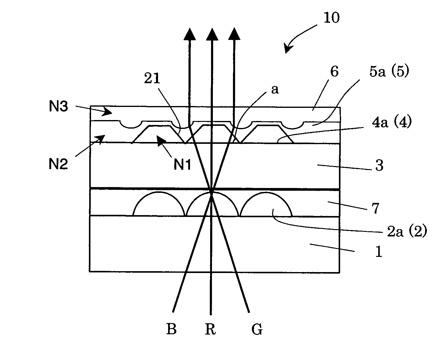 Dioptric element array substrate, image display device and image display apparatus