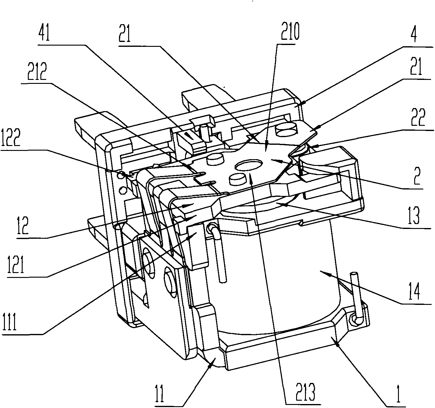 Electromagnetic relay with good anti-falling performance