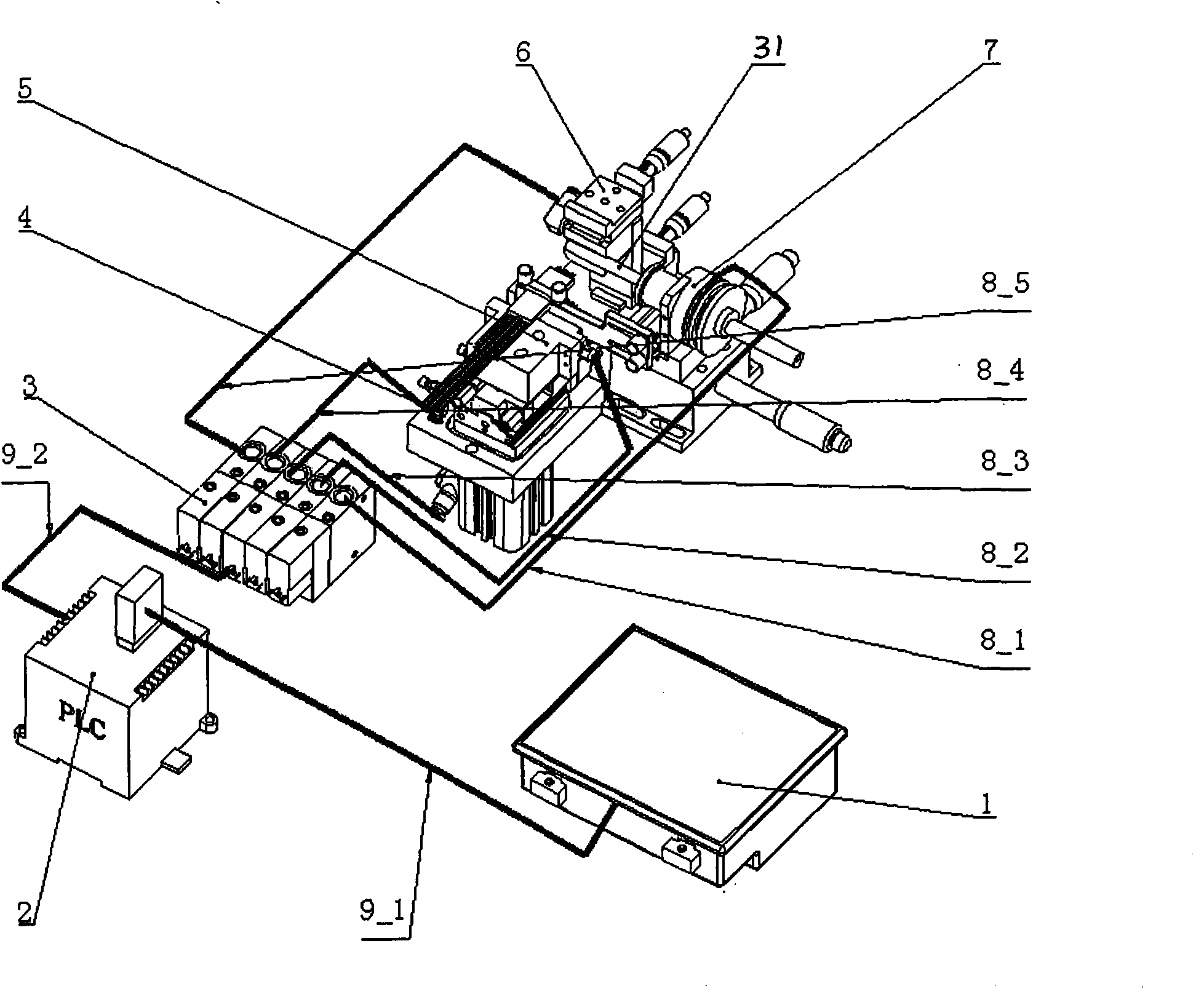 Device for manufacturing cigarette burning and smoking temperature distribution detection component