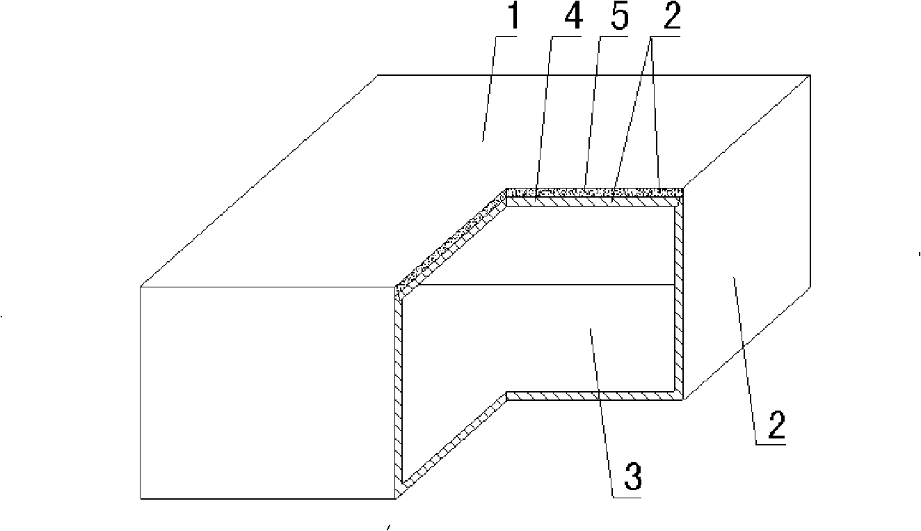 Hollow carcass for cast-in-situ concrete stuffing