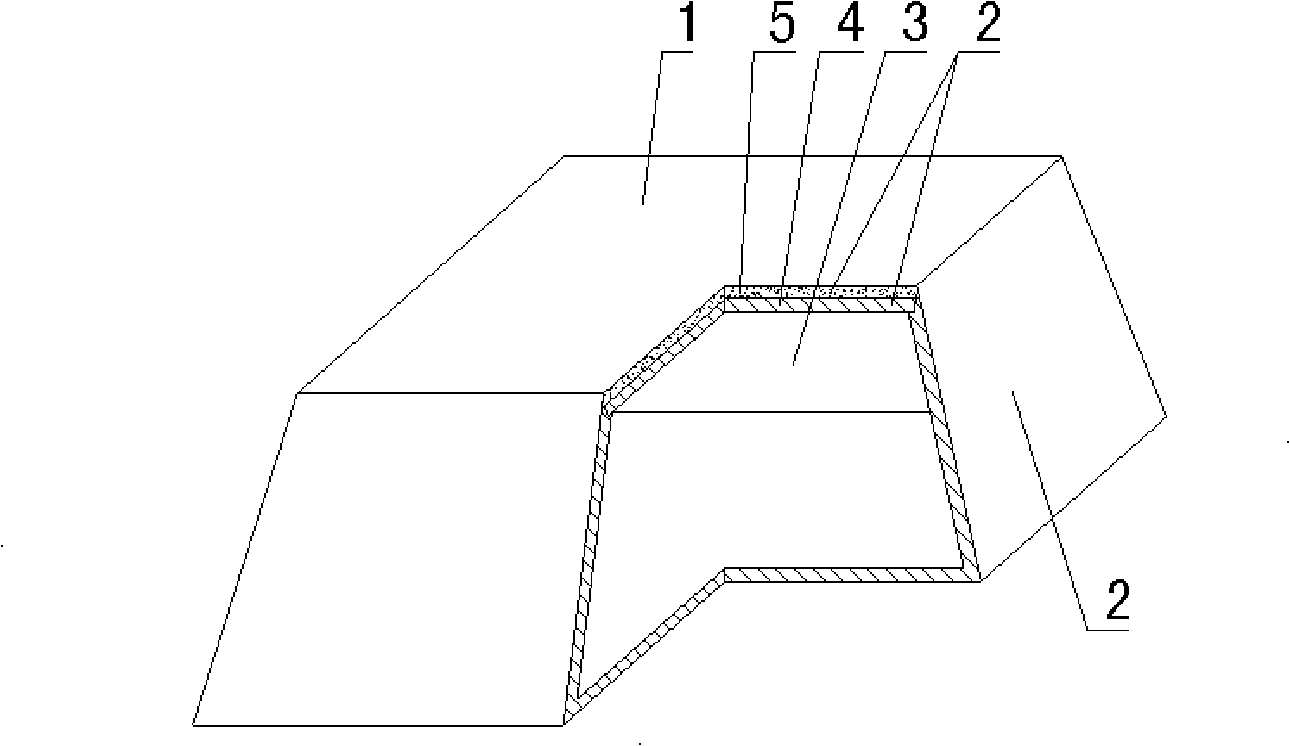 Hollow carcass for cast-in-situ concrete stuffing