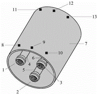 Method and system for diagnosing overheat fault of joints of gas insulated switch equipment bus