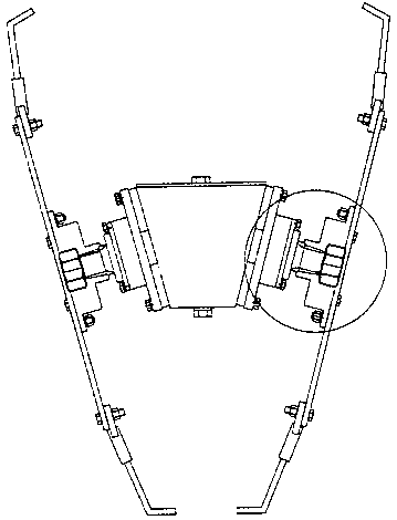 Taper spline connecting device capable of preventing cutting disc of ditcher from loosening