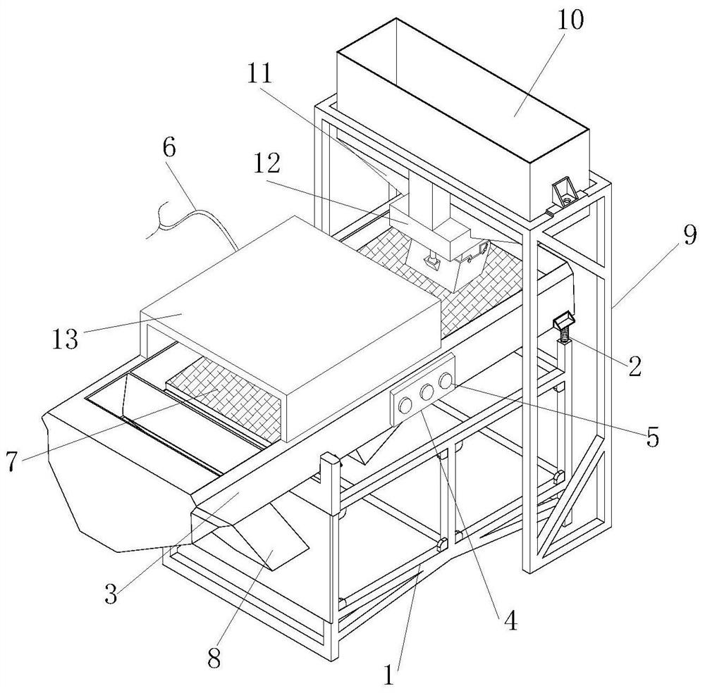 Sand screening device for road and bridge construction