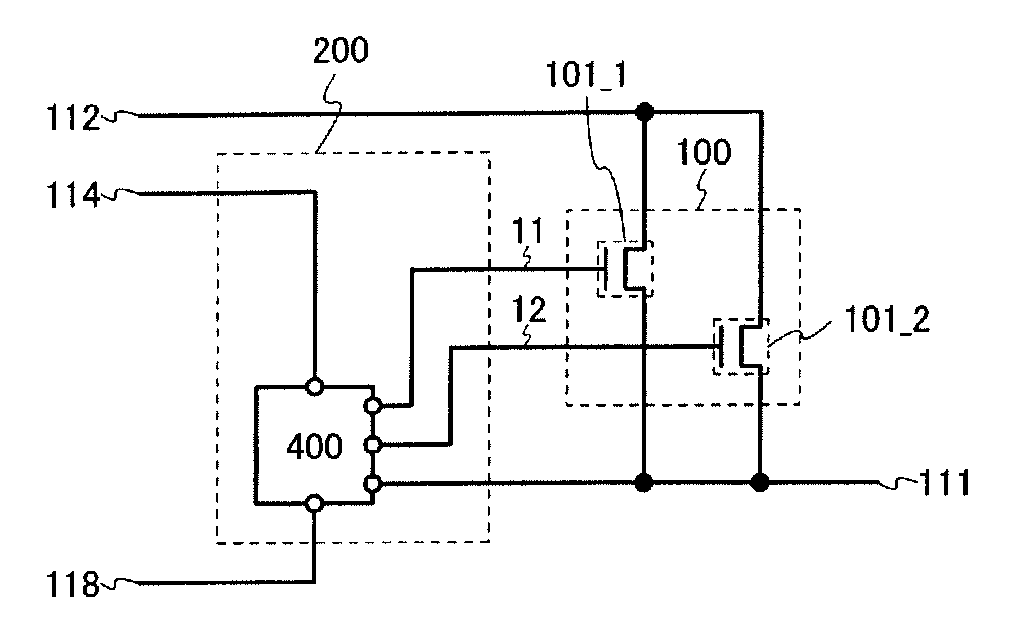 Semiconductor device having interconnected transistors and electronic device including semiconductor device