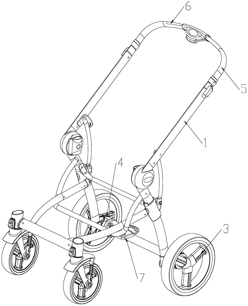 Braking system for baby stroller