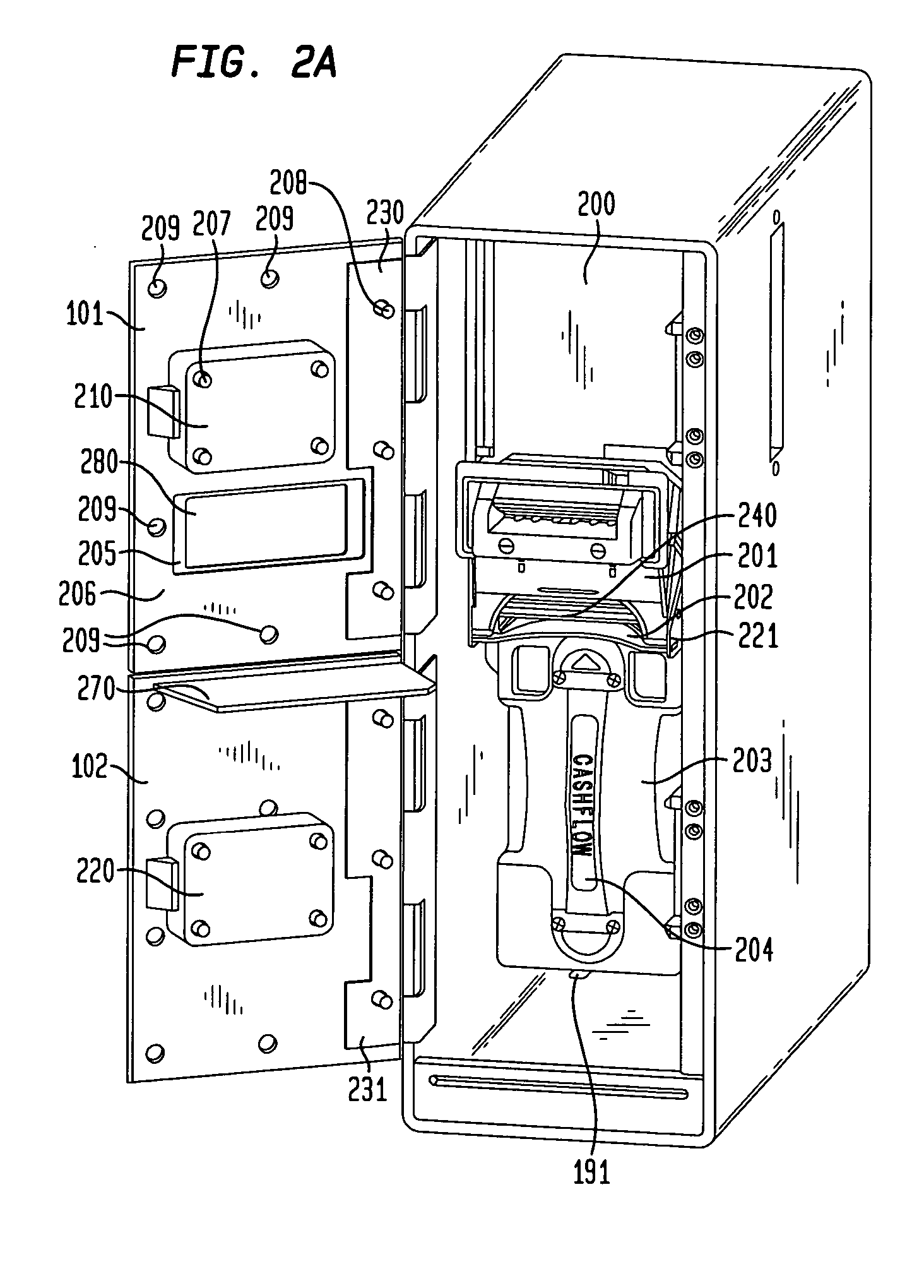 Two door electronic safe