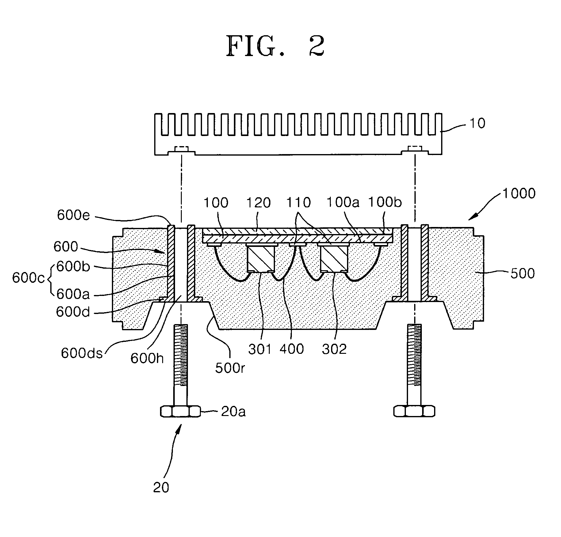 Power device package and semiconductor package mold for fabricating the same