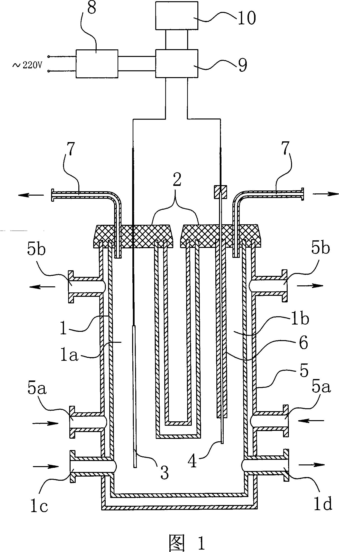 Method for treating industrial wastewater by low temperature using plasma and treating equipment