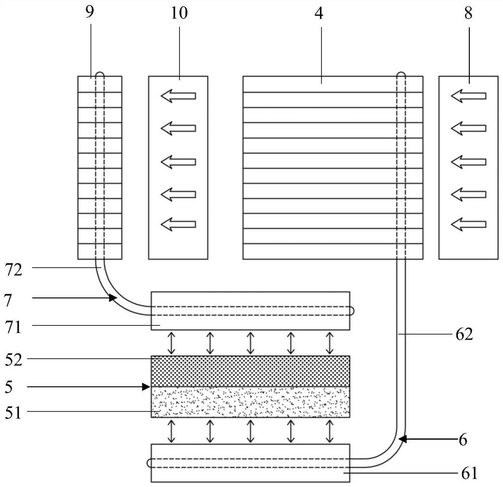 Electronic equipment heat dissipation device with semiconductor auxiliary heat pump