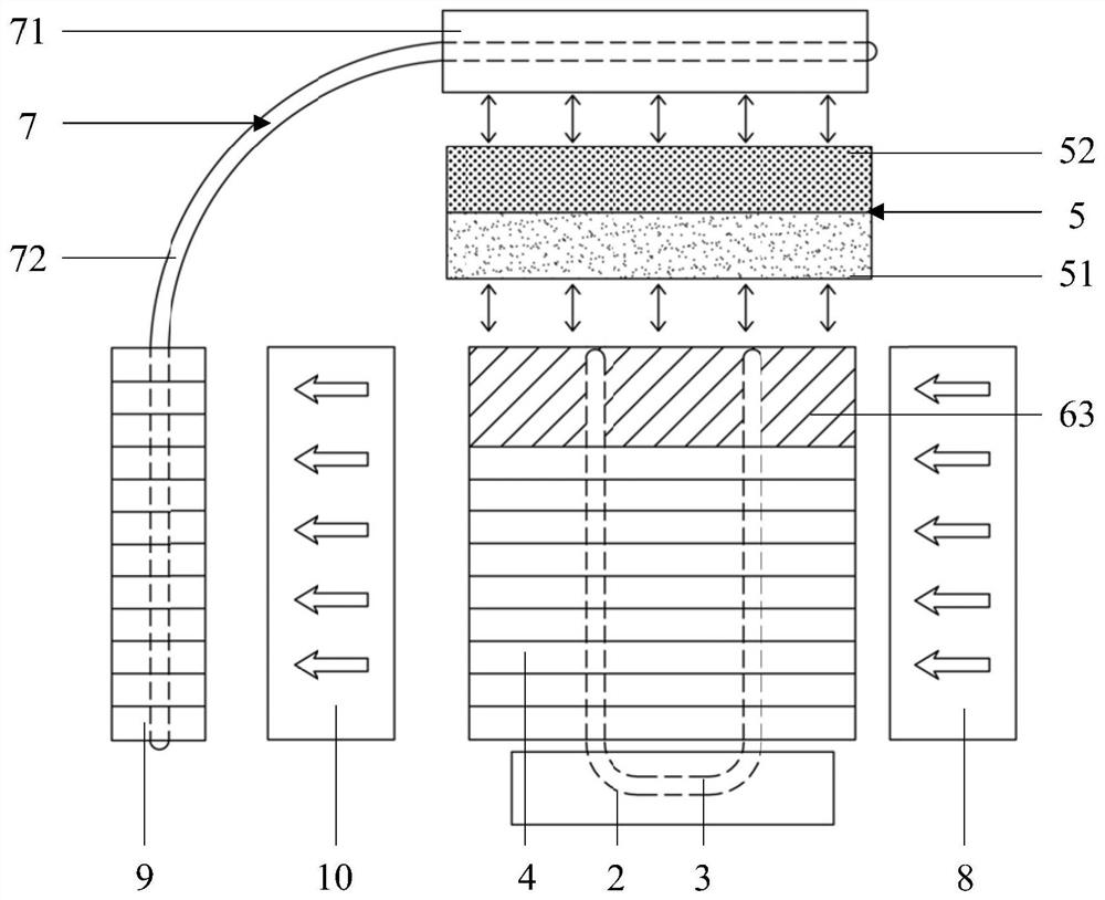 Electronic equipment heat dissipation device with semiconductor auxiliary heat pump