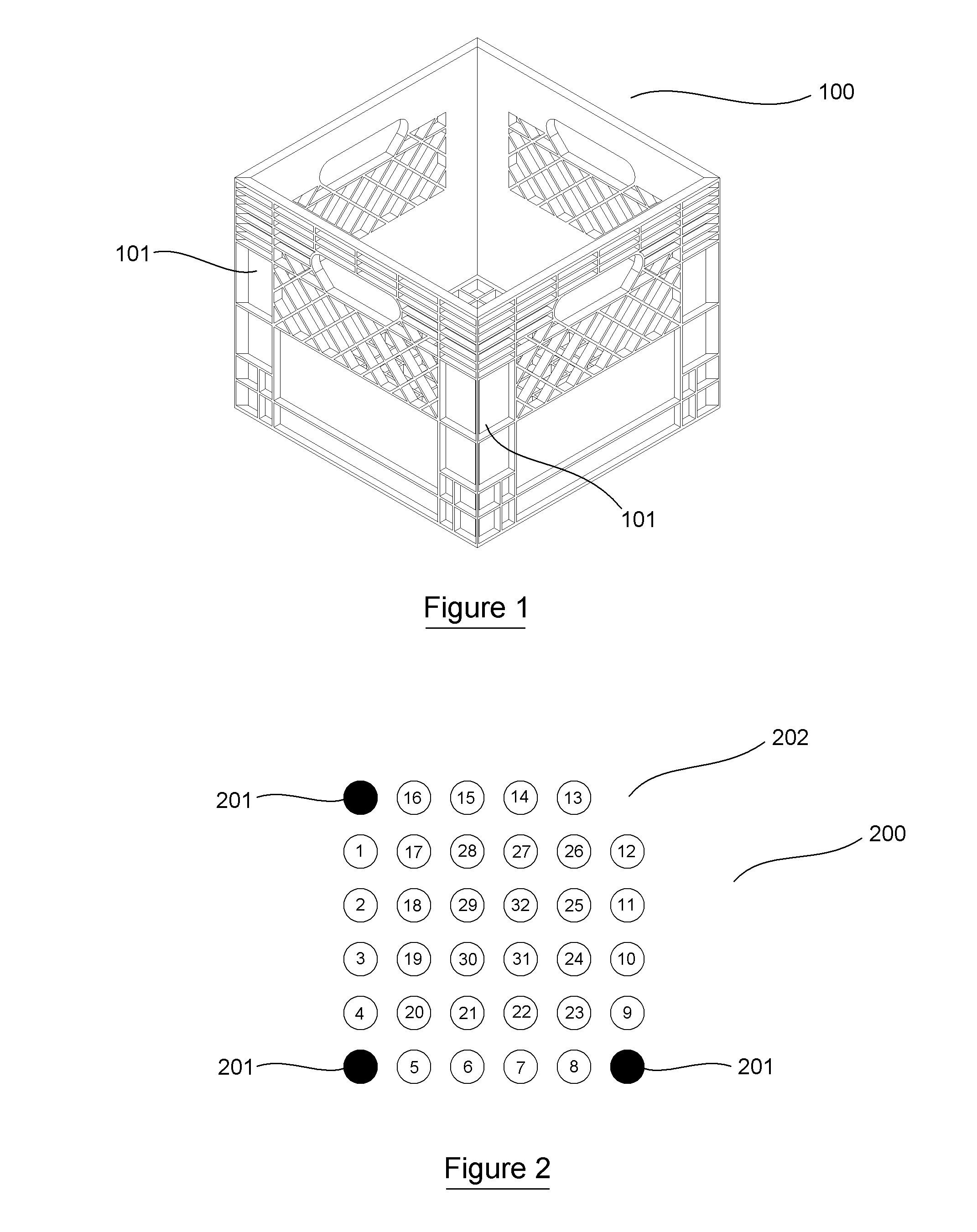 Method and system for identifying and tracking reusable packing crates