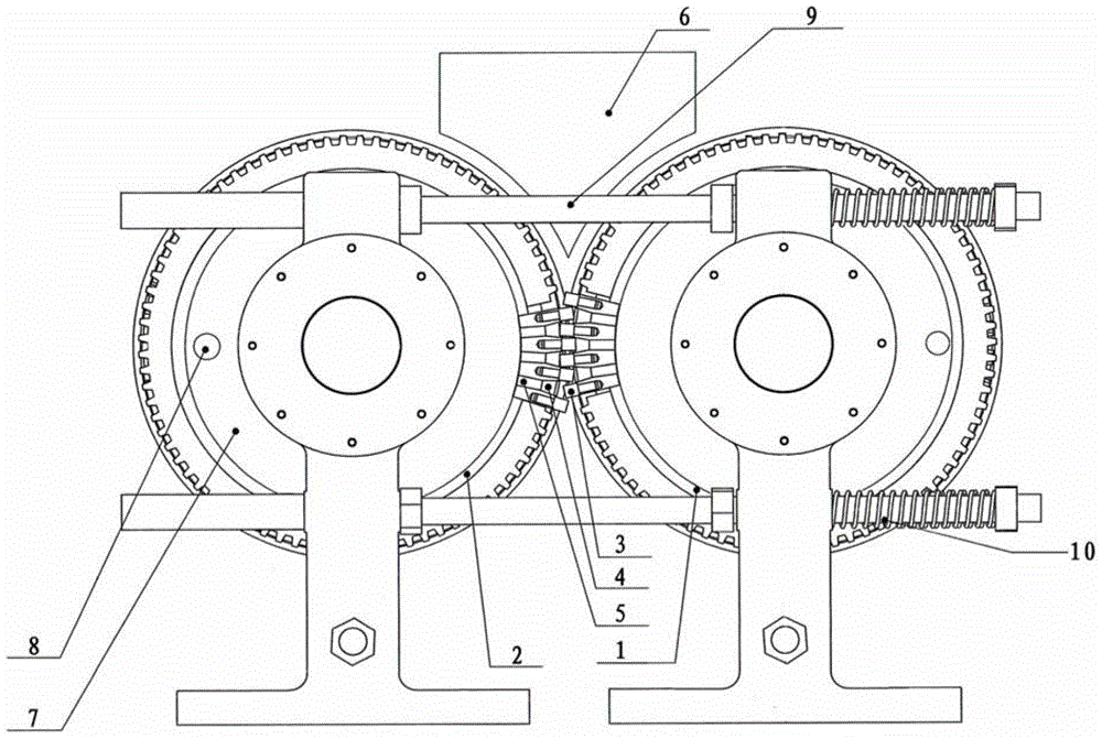A rotary plunger type straw granulator