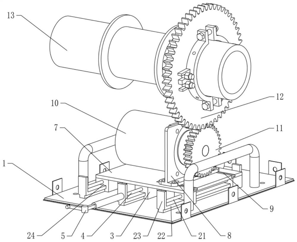 Gear sliding rail type electric barring device - Eureka | Patsnap