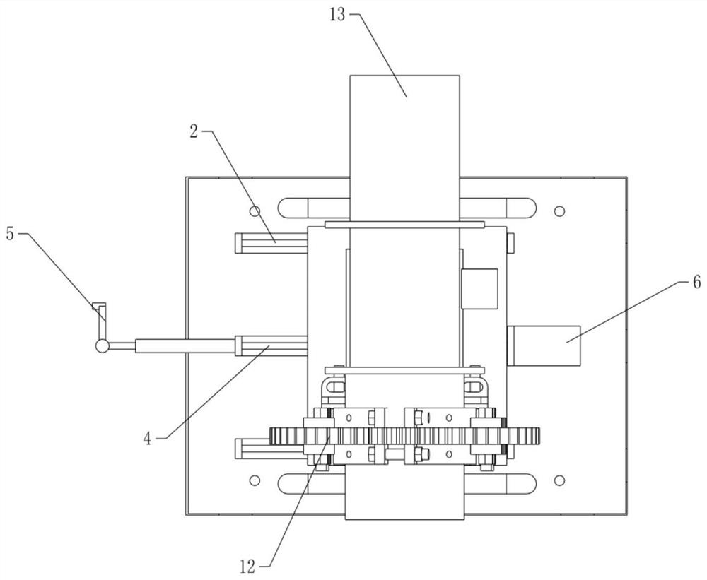 Gear sliding rail type electric barring device