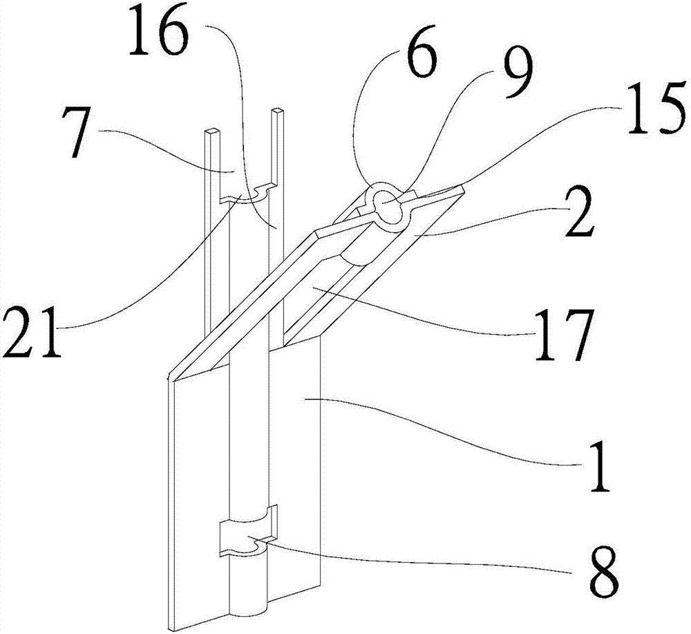 Hanging board, hanging part, installing node of outer hanging board and preparation method of hanging board