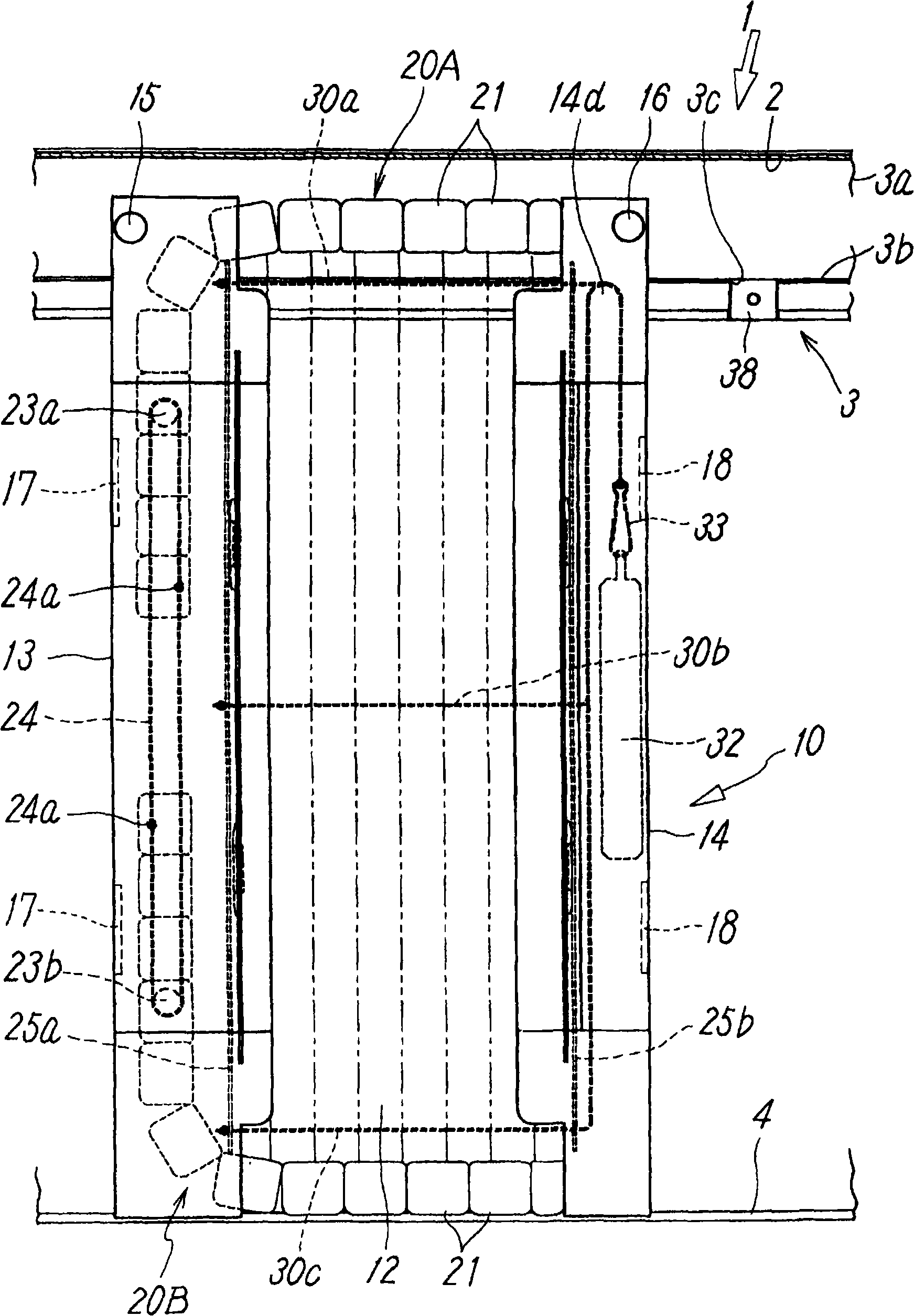 Foldable screen device