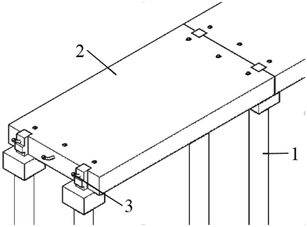 Pile-plate integrated connection structure of assembly type pile-plate ...