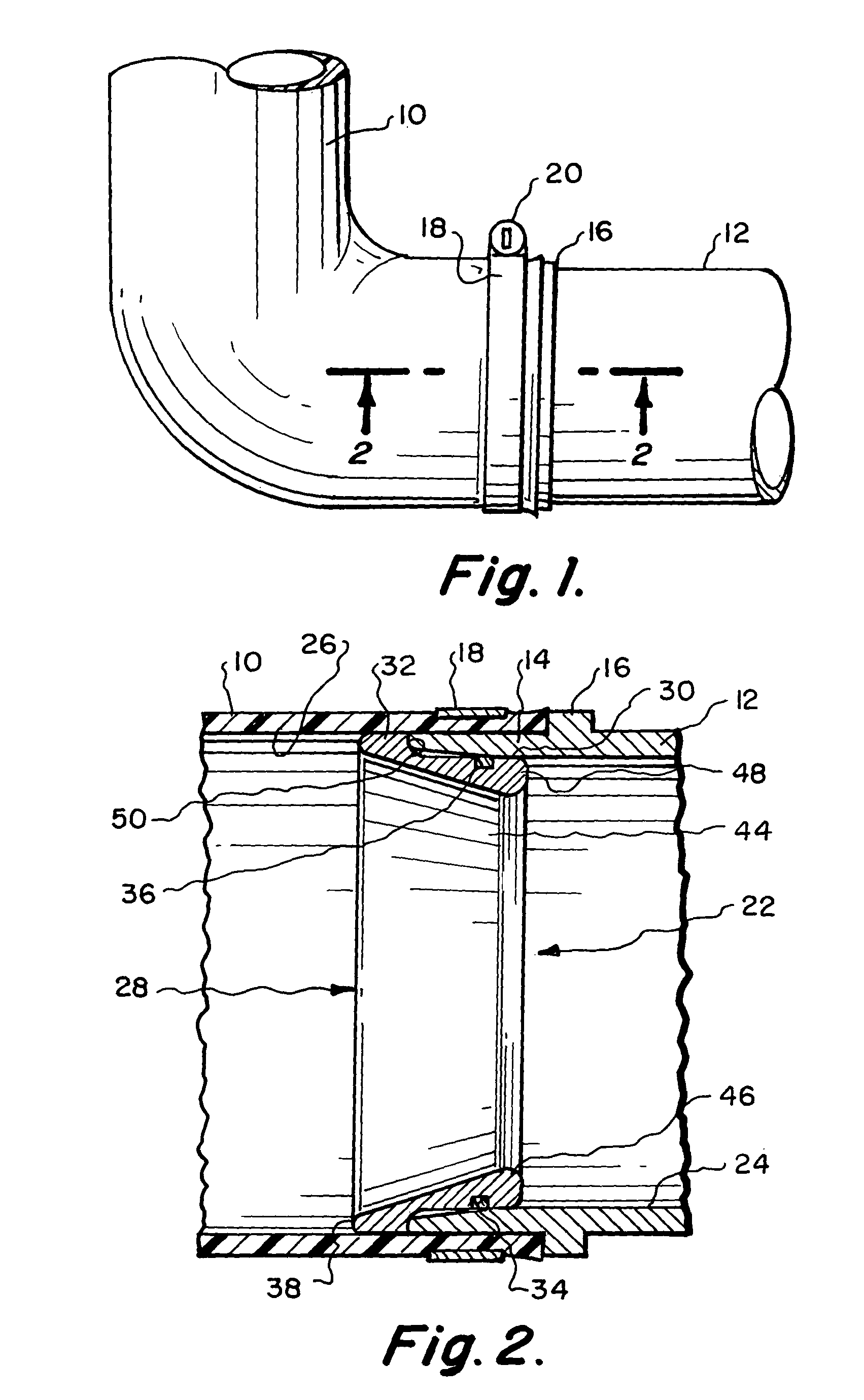 Ring insert for an air intake conduit for an internal combustion engine