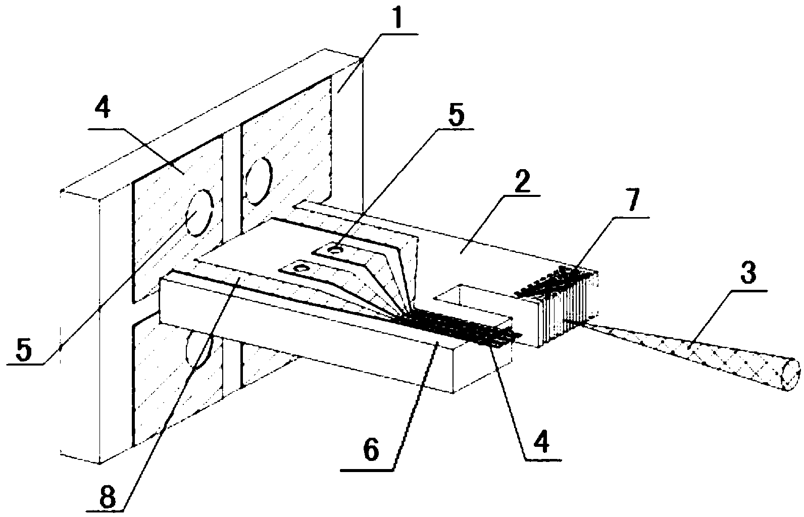 Transmission electron microscope sample table of in-situ measurement nanometer device