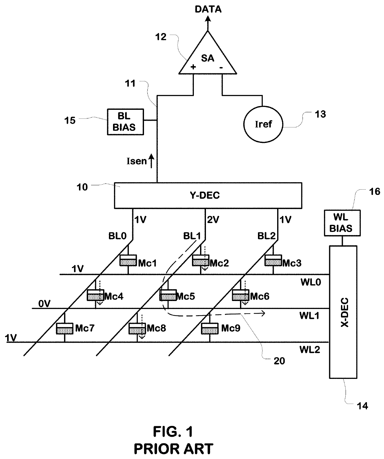 Leakage compensation read method for memory device