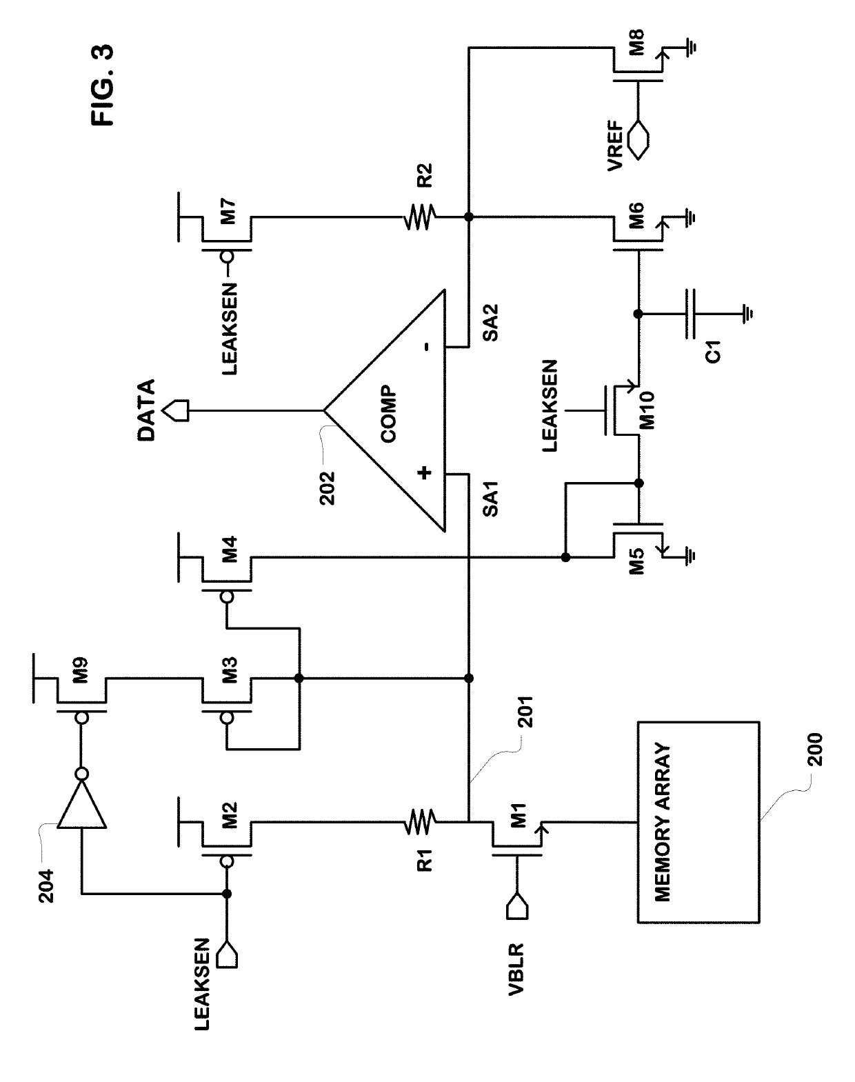 Leakage compensation read method for memory device