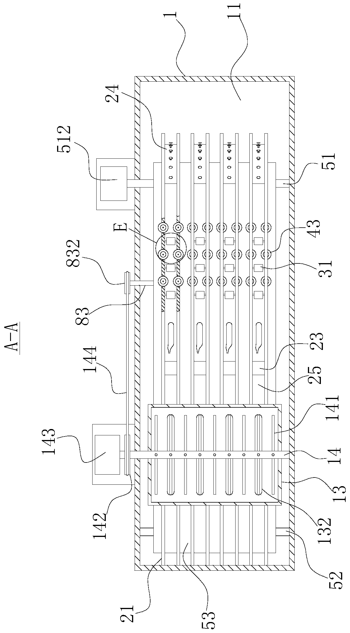 Pea shelling device