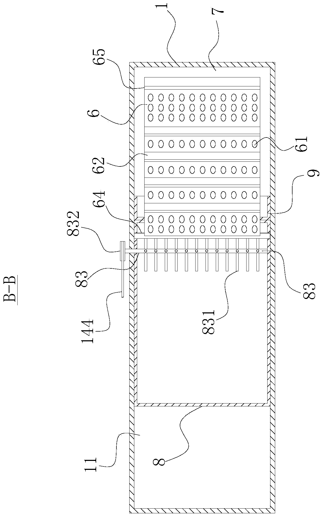 Pea shelling device