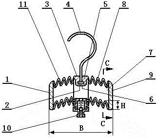 Novel inflatable clothes hanger