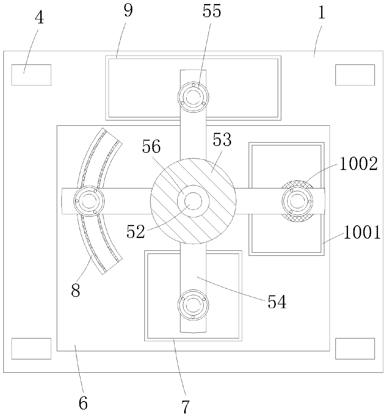 Rubber automatic dipping forming device for rubber band machining