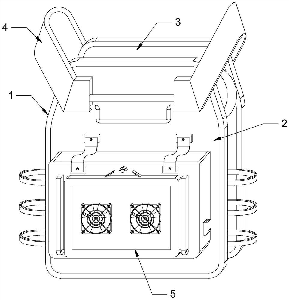 Garment structure integrated with wearable electronic equipment and use method of garment structure