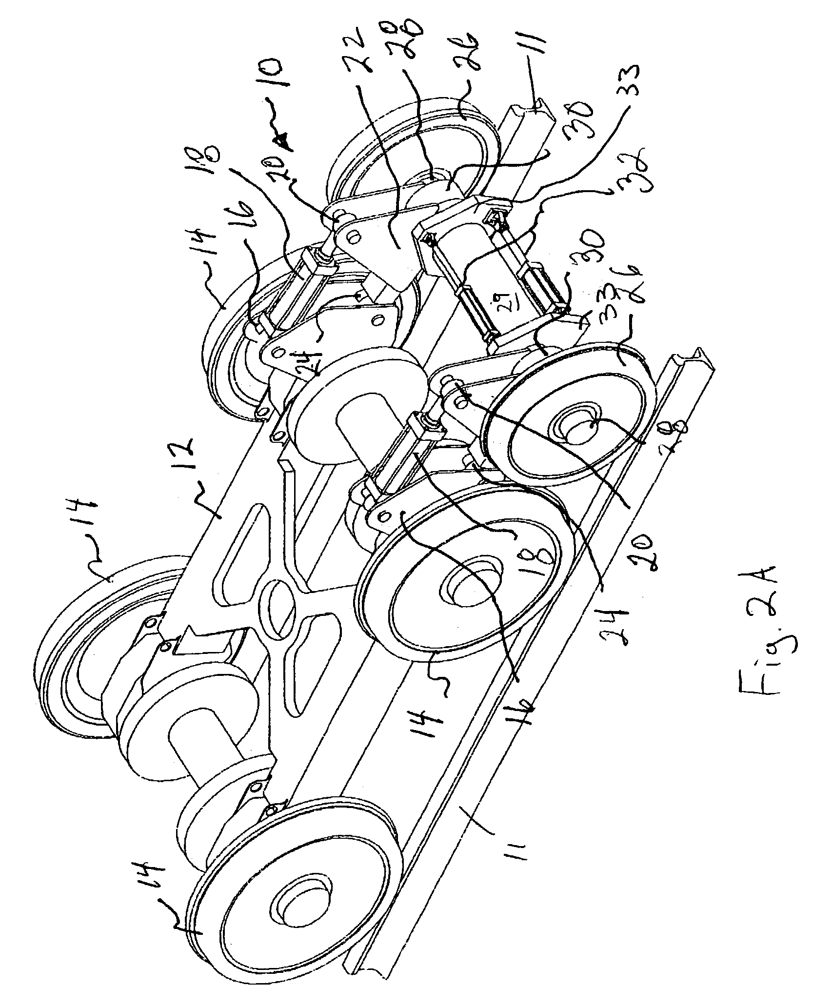 Inner bearing split axle assembly