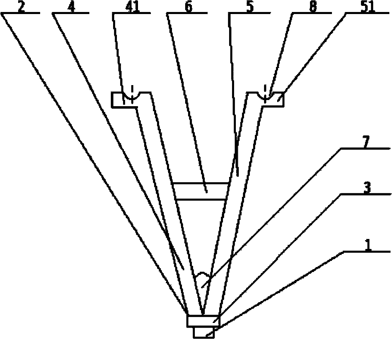 Lead support frame for binary division lead deicing through mechanical shock