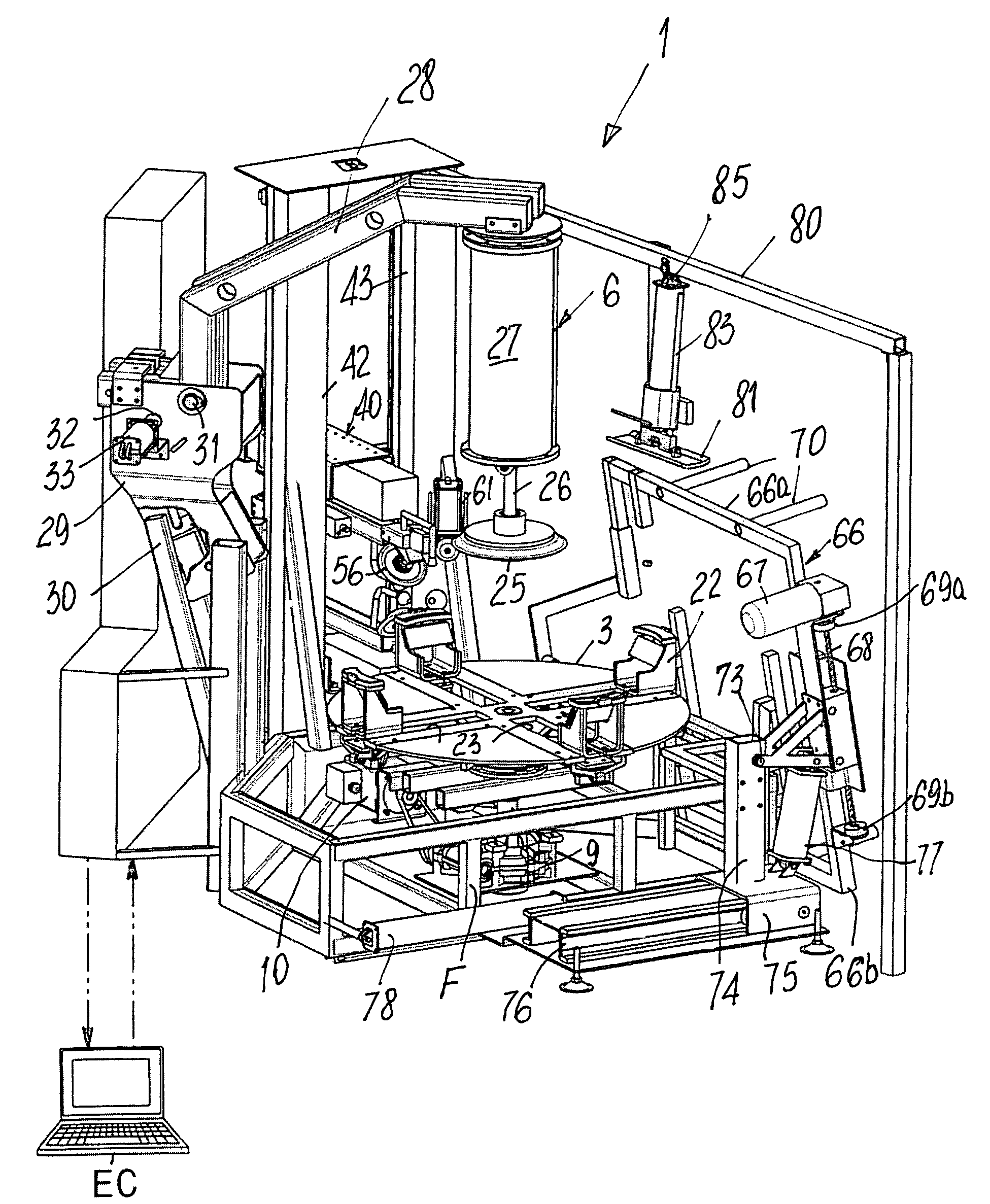 Apparatus for servicing a tired wheel