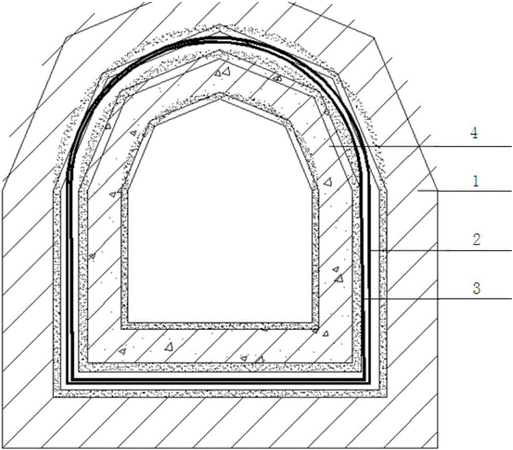 Composite waterproof layer for underground engineering and its preparation and construction method