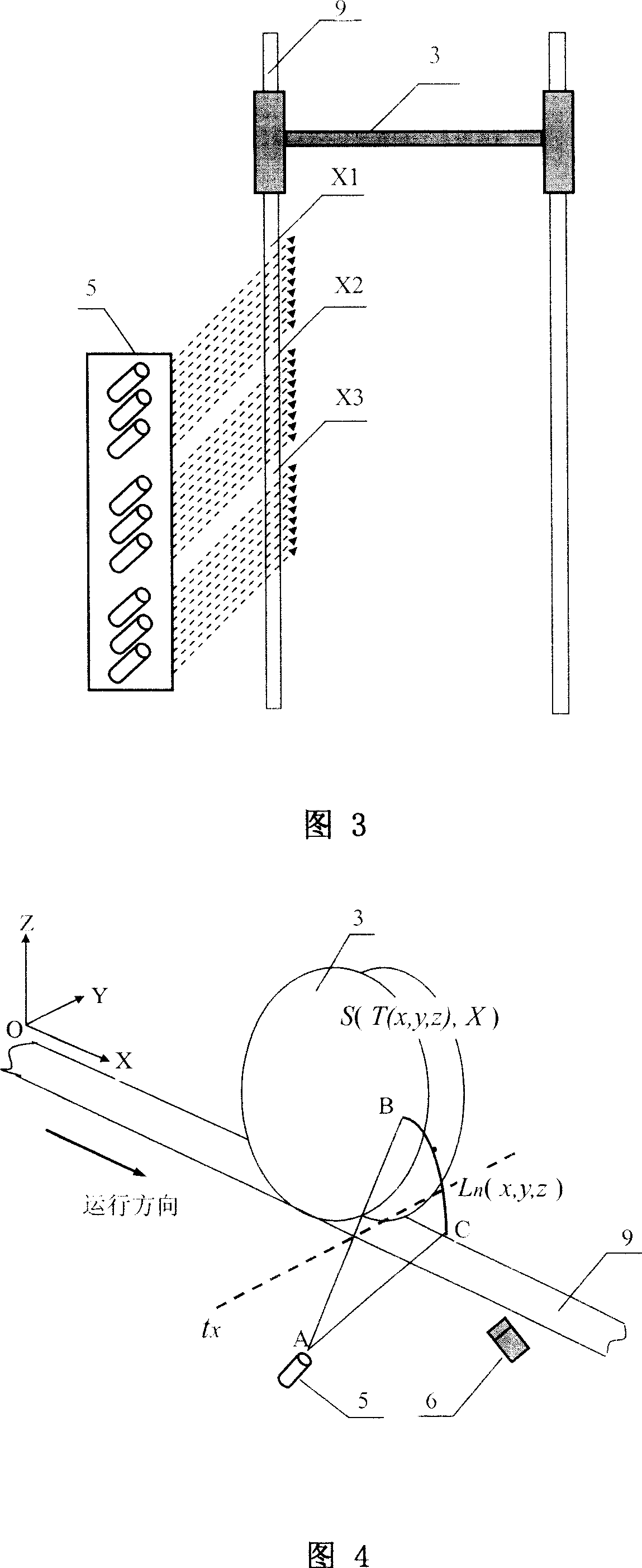 On-line detection method and device for thread defect of vehicle wheel set