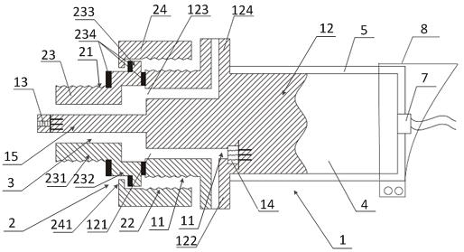 Online monitoring device for hydrogen content, pressure and temperature in oil equipment