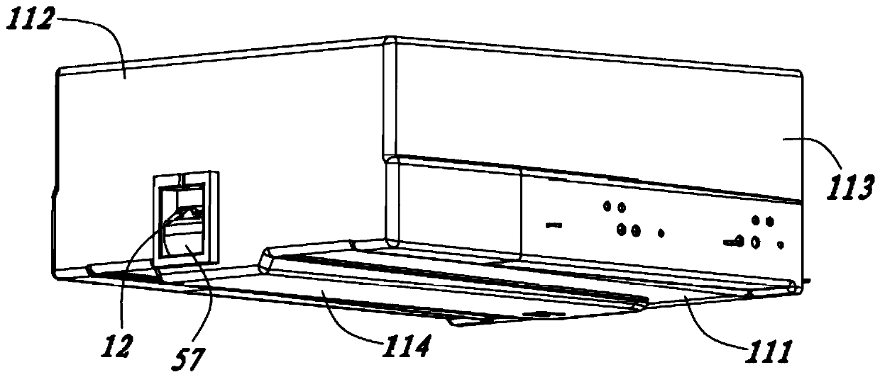 Refrigerator with sliding rail wire routing mechanism