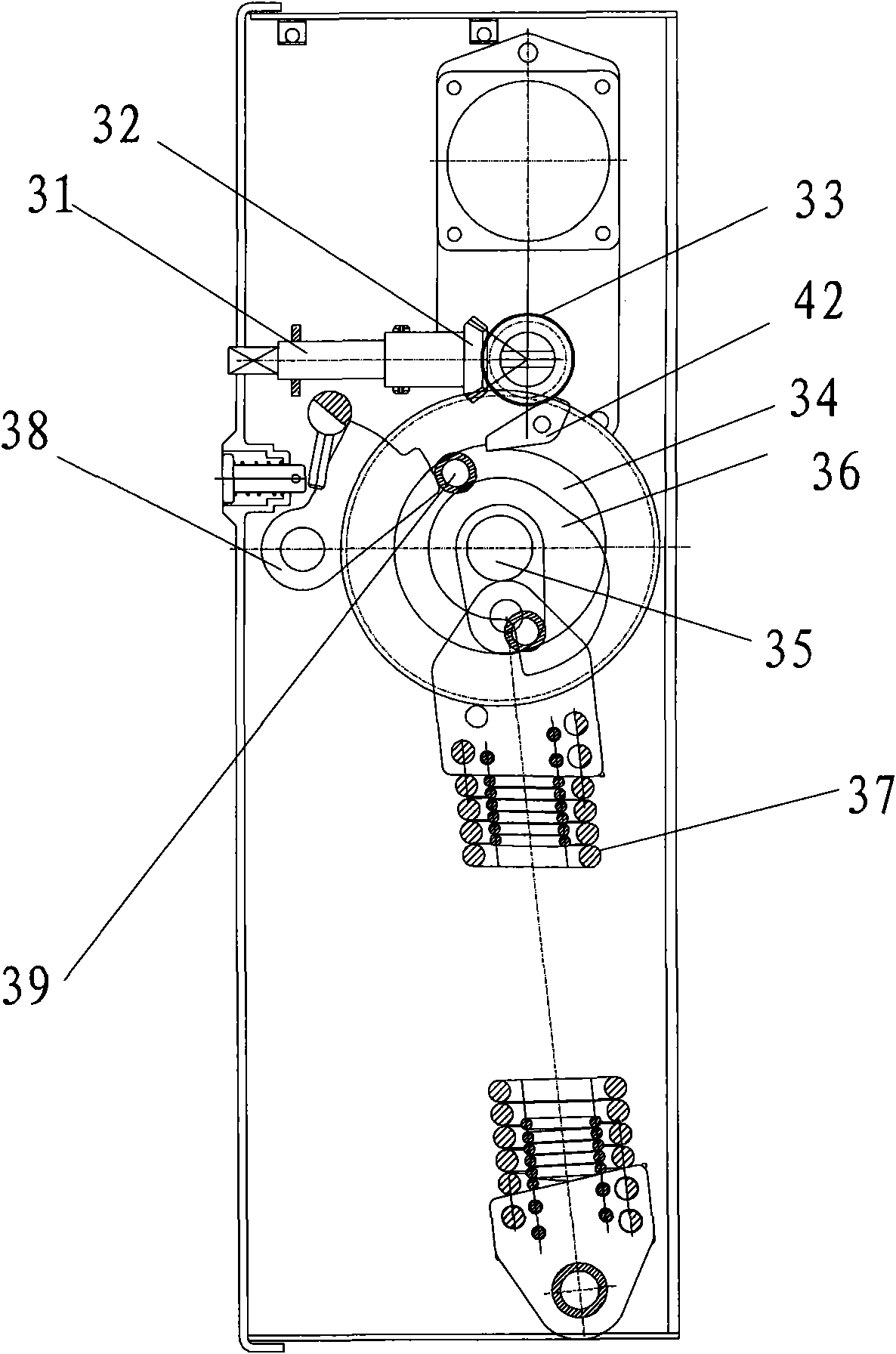 Combined appliance of indoor high-voltage vacuum load switch and high-voltage fuse