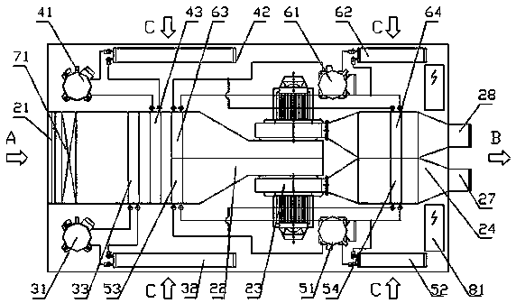 Floor type airplane ground air conditioning unit and control method thereof
