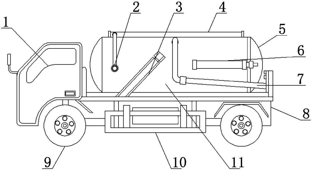 Truck with mud transfer function