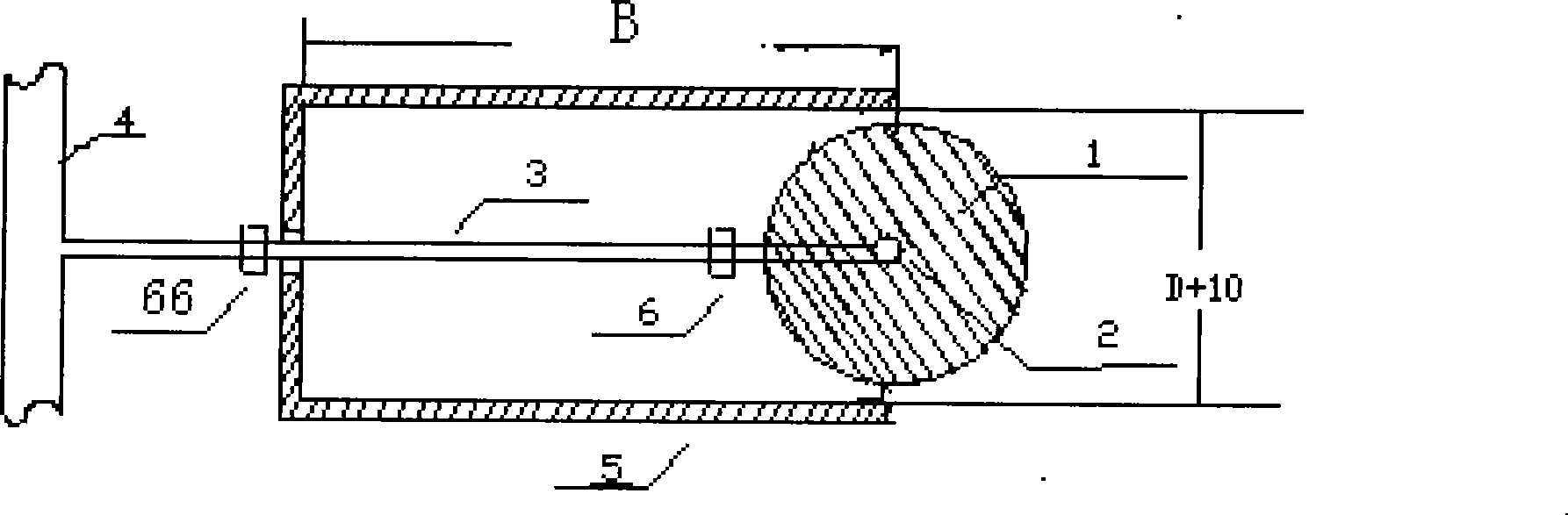 Flexible connection method between vertical heat exchanger and level header in soil source heat pump pile