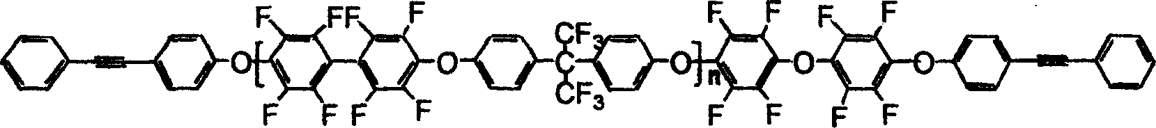 Preparation of photosensitive fluorine-containing poly(aryl ether) materials and use thereof