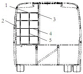 Panel fixing structure, partition, and vehicle with partition
