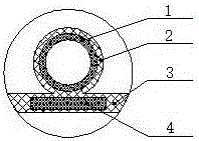 Strengthened carat tube and manufacturing method thereof