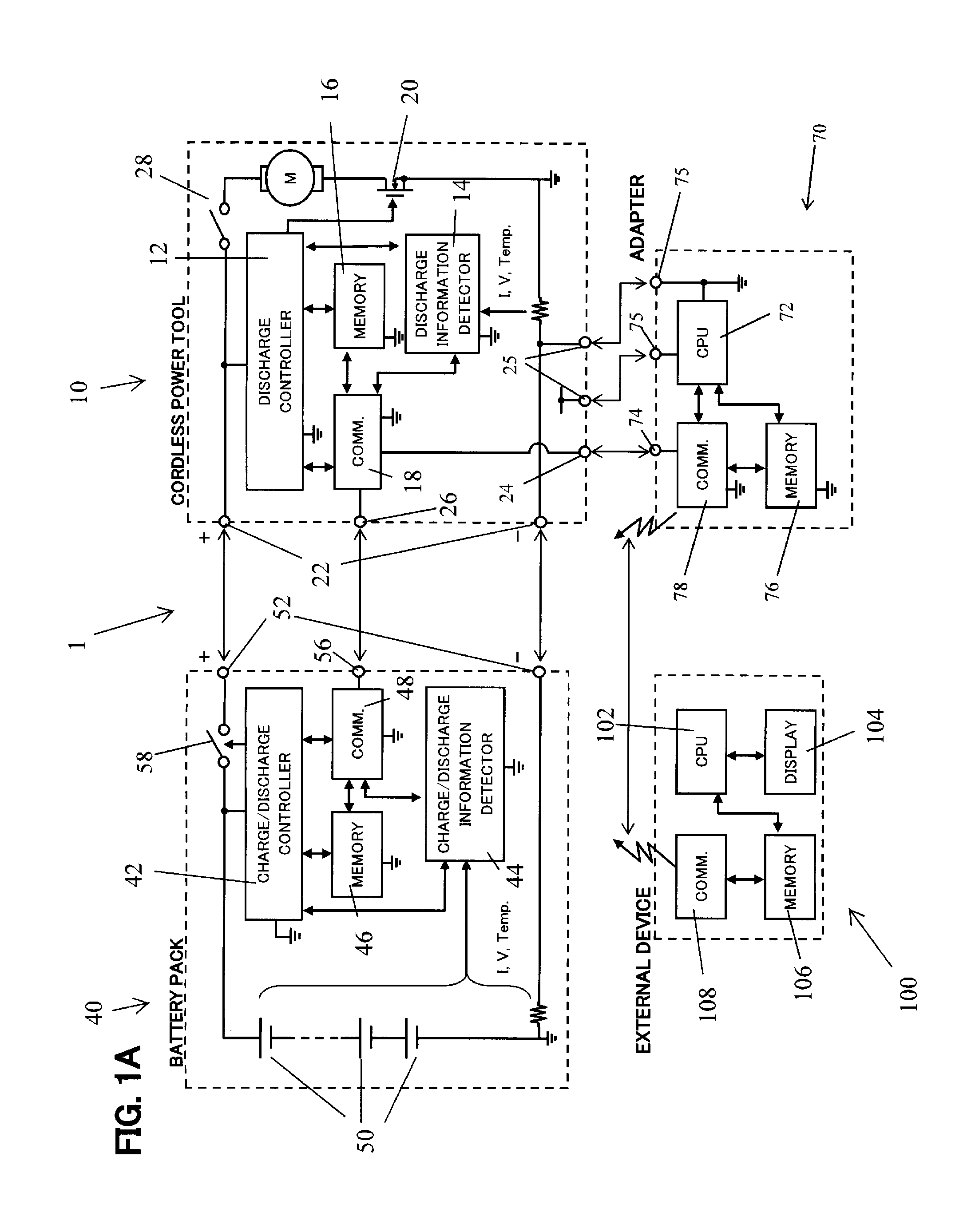 Power tool system and adapter therefor