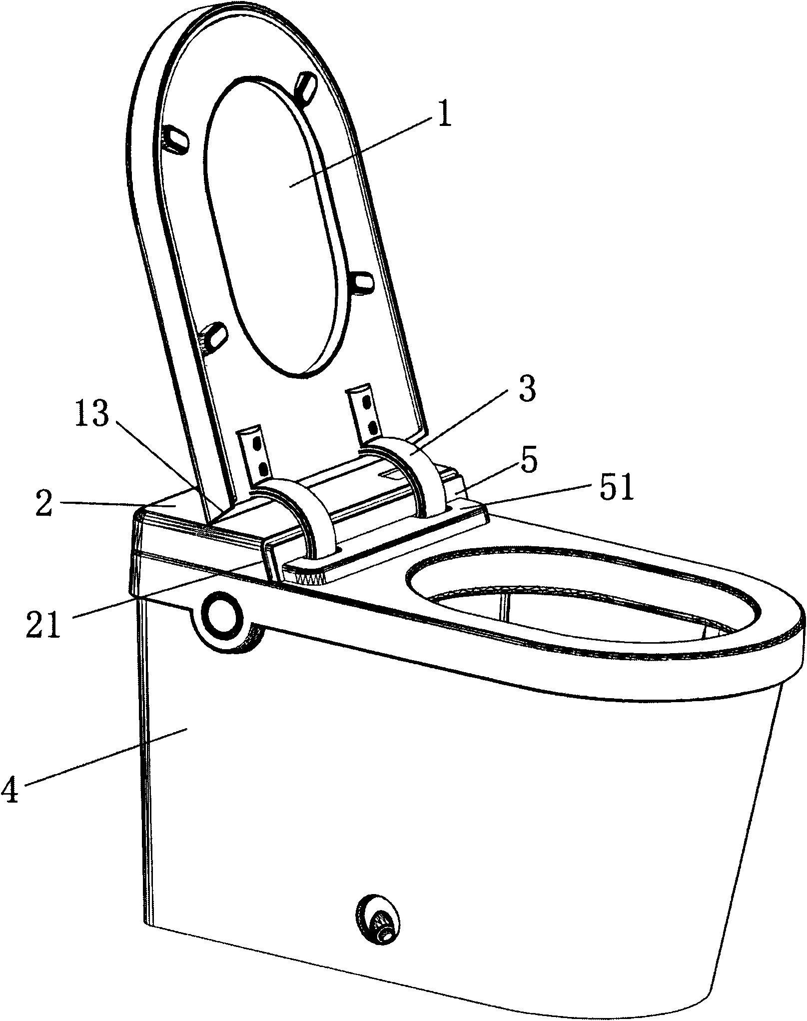 Installation mechanism of closestool lid